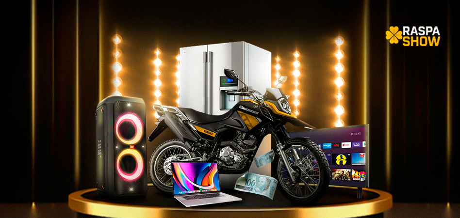  RASPA MEGA SHOW PRÊMIOS 🖤💰 - R$10,00 - PRÊMIOS DE ATÉ R$20.000,00